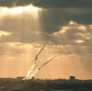 Raketen in Richtung Israel